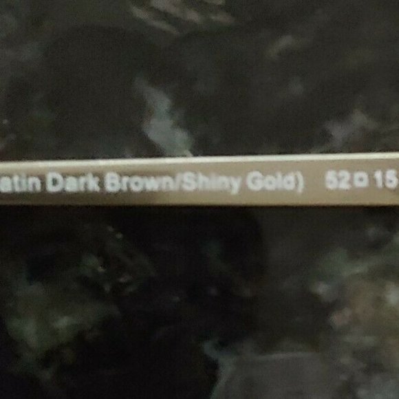 Coach HC 5048 Olivia 9165 satin dark brown /shiny gold eyeglasses 52-15-135 w/c - Picture 4 of 9